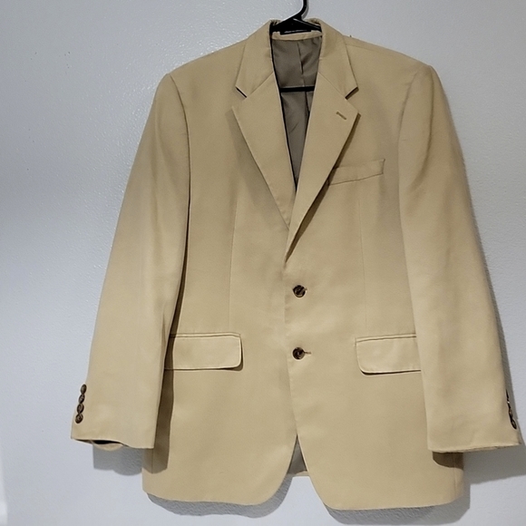 Chaps Men's Faux-Suede Long Sleeve Tan Jacket Size 40R - Picture 8 of 8